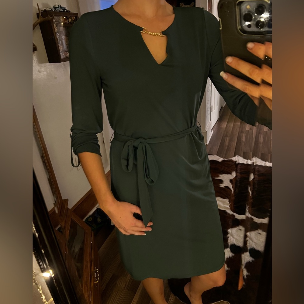 Michael Kors forest green dress